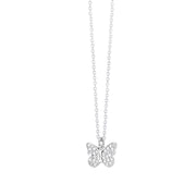 Mabina Girocollo in argento con farfalla in pavé di zirconi 553299